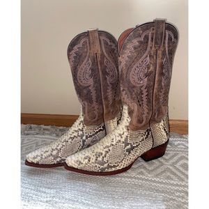 REAL Snakeskin Leather Boots